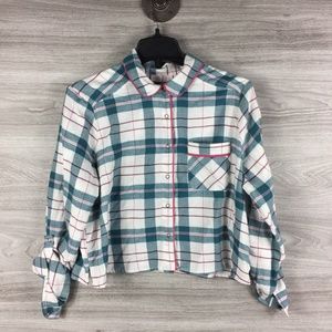 Make + Model Plaid Flannel Button Down